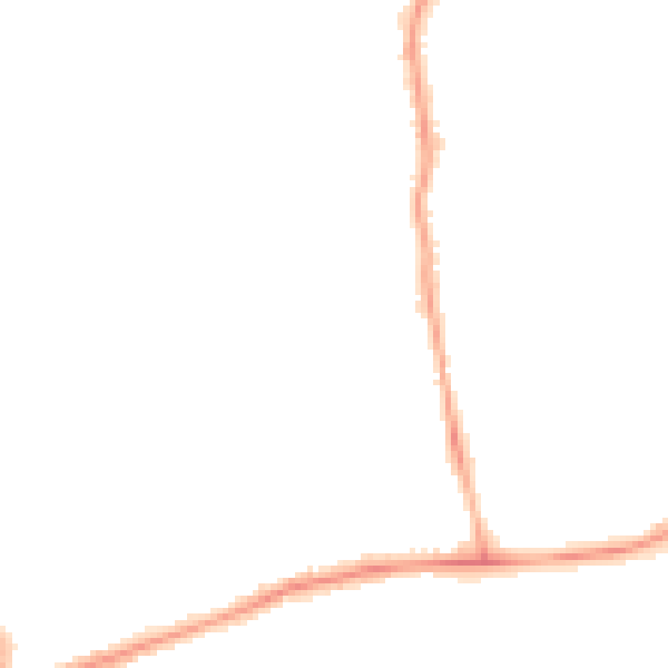 Night-time road noise heatmap for NE12 8LA