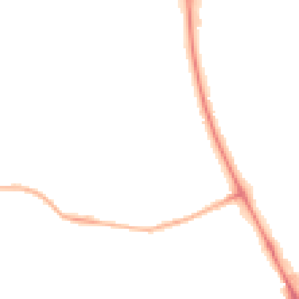 Night-time road noise heatmap for NE12 8LX