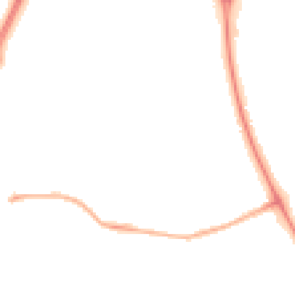 Night-time road noise heatmap for NE12 8NA