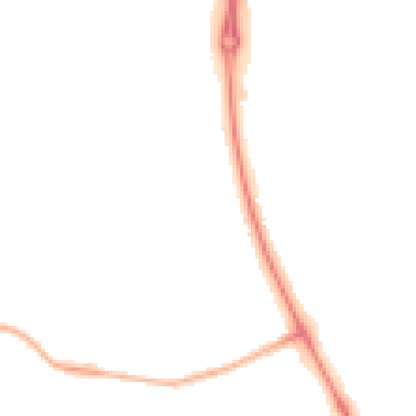 Night-time road noise heatmap for NE12 8NF
