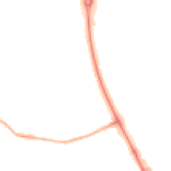 Night-time road noise heatmap for NE12 8NU