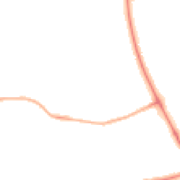 Night-time road noise heatmap for NE12 8PF