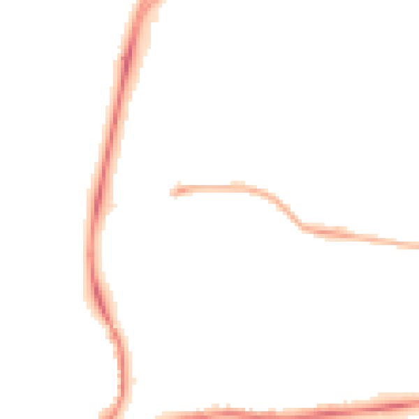 Night-time road noise heatmap for NE12 8WD