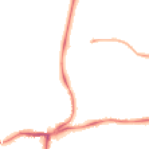 Night-time road noise heatmap for NE12 8WH