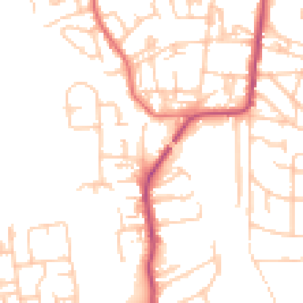 Daytime road noise heatmap for NE12 9BQ