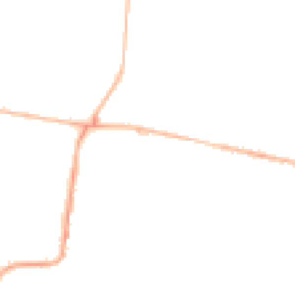 Night-time road noise heatmap for NE12 9DR