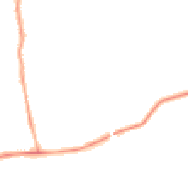 Night-time road noise heatmap for NE12 9JA