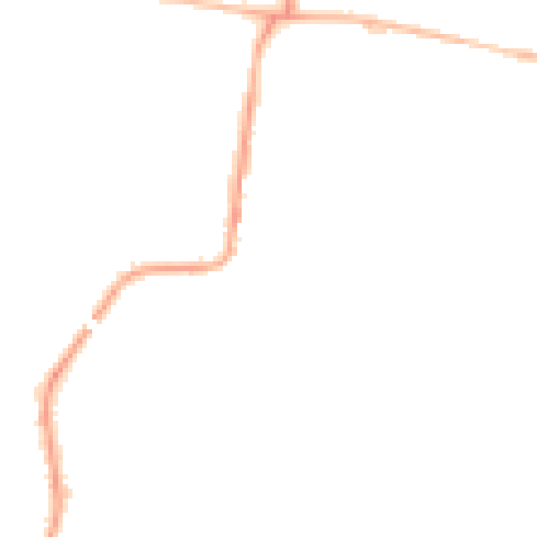 Night-time road noise heatmap for NE12 9JN
