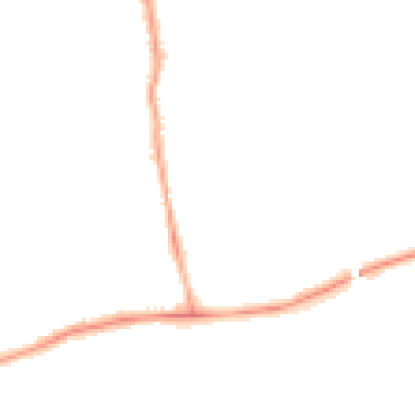 Night-time road noise heatmap for NE12 9PE