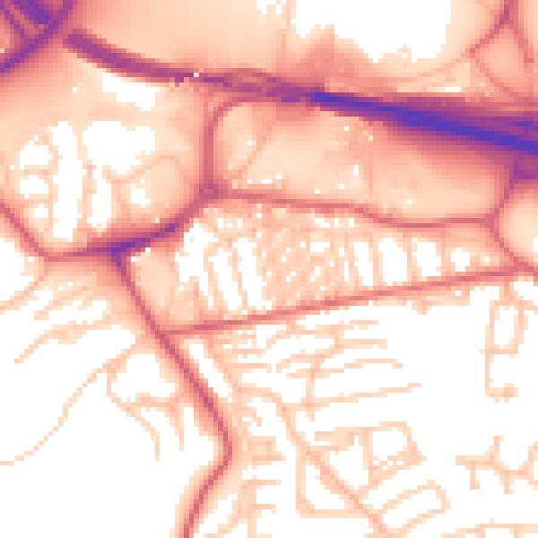 Daytime road noise heatmap for NE16 3BT