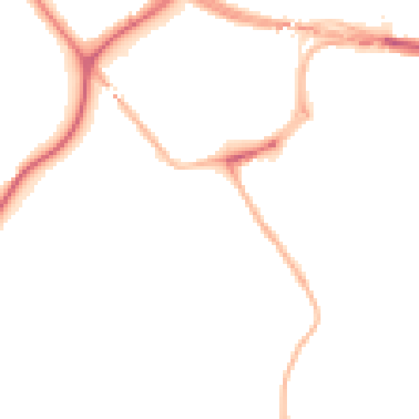 Night-time road noise heatmap for NE16 3DA