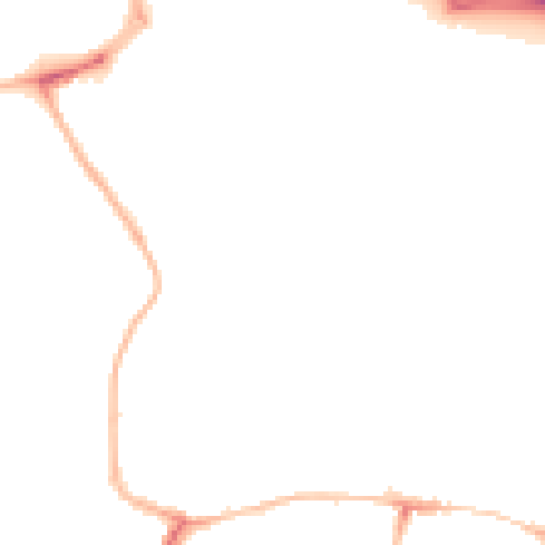 Night-time road noise heatmap for NE16 3DH