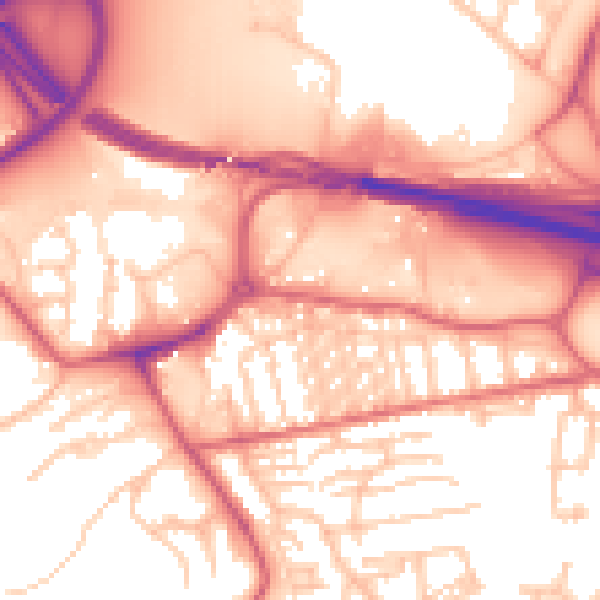 Daytime road noise heatmap for NE16 3DS