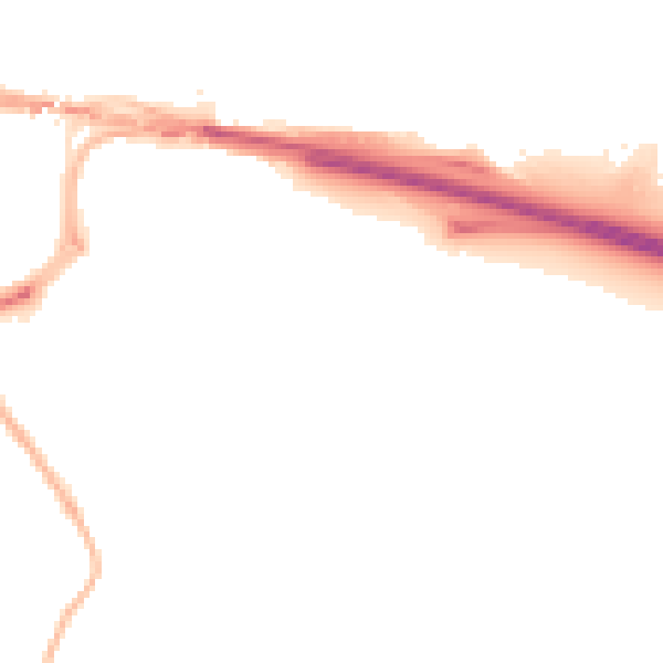 Night-time road noise heatmap for NE16 3EB
