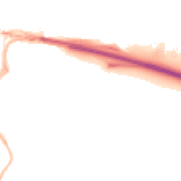 Night-time road noise heatmap for NE16 3EF