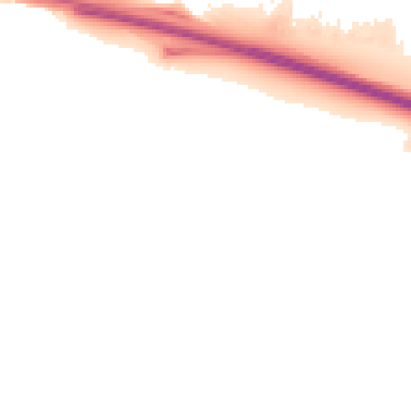 Night-time road noise heatmap for NE16 3EN