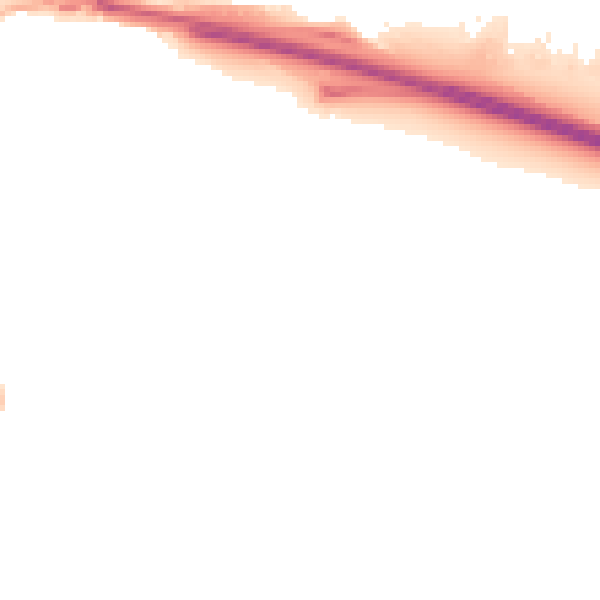 Night-time road noise heatmap for NE16 3ES