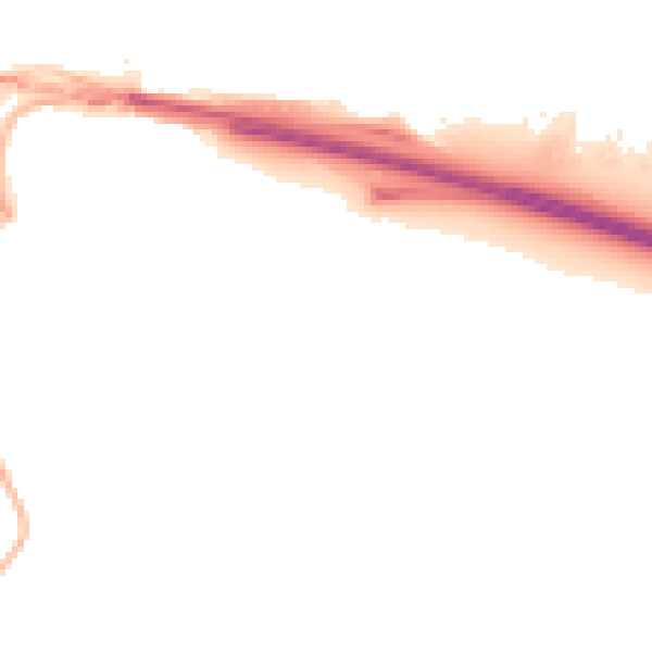 Night-time road noise heatmap for NE16 3ET