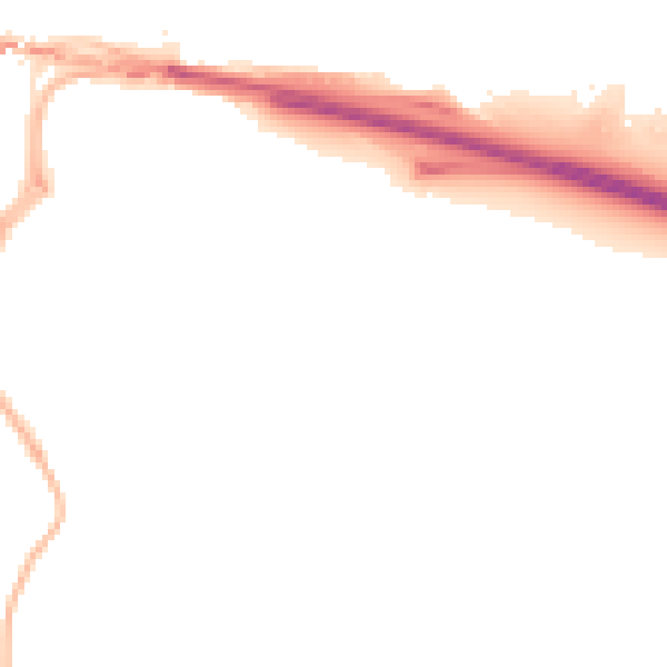 Night-time road noise heatmap for NE16 3EU