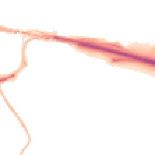 Night-time road noise heatmap for NE16 3HQ