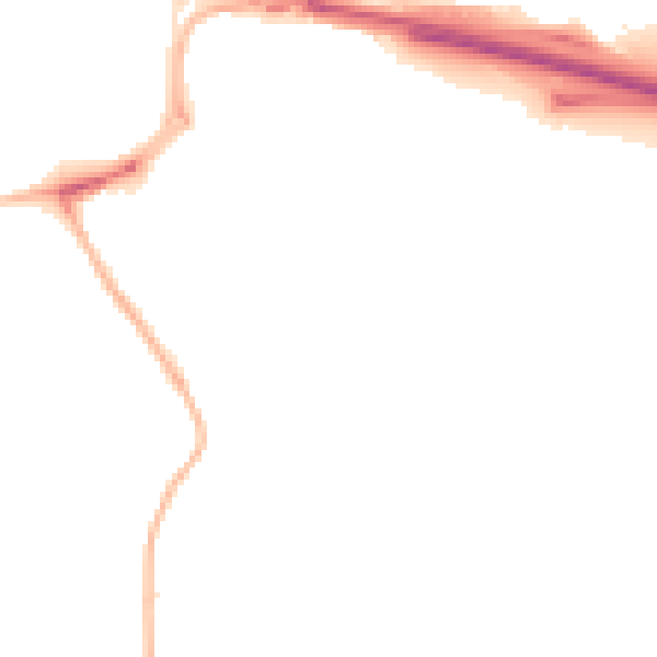 Night-time road noise heatmap for NE16 3HX