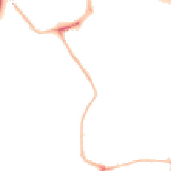 Night-time road noise heatmap for NE16 3JN