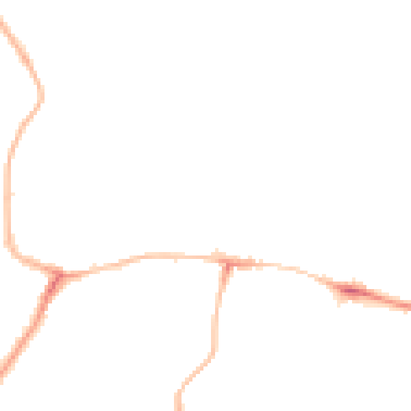 Night-time road noise heatmap for NE16 4DB