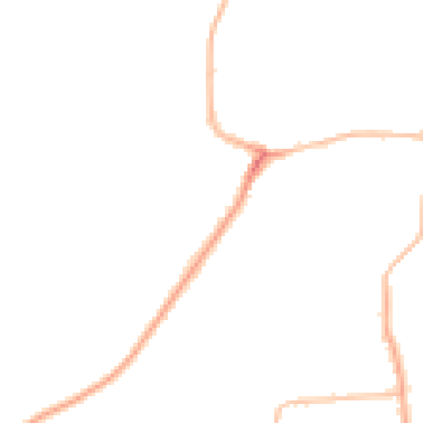 Night-time road noise heatmap for NE16 4JS