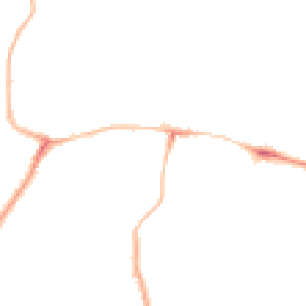 Night-time road noise heatmap for NE16 4NL