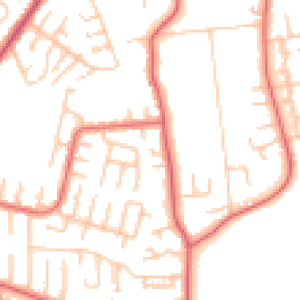 Daytime road noise heatmap for NE16 4PH