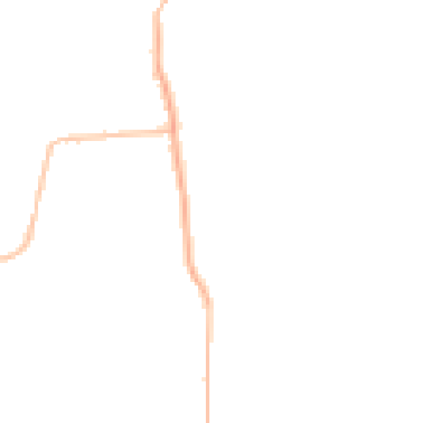 Night-time road noise heatmap for NE16 4PN