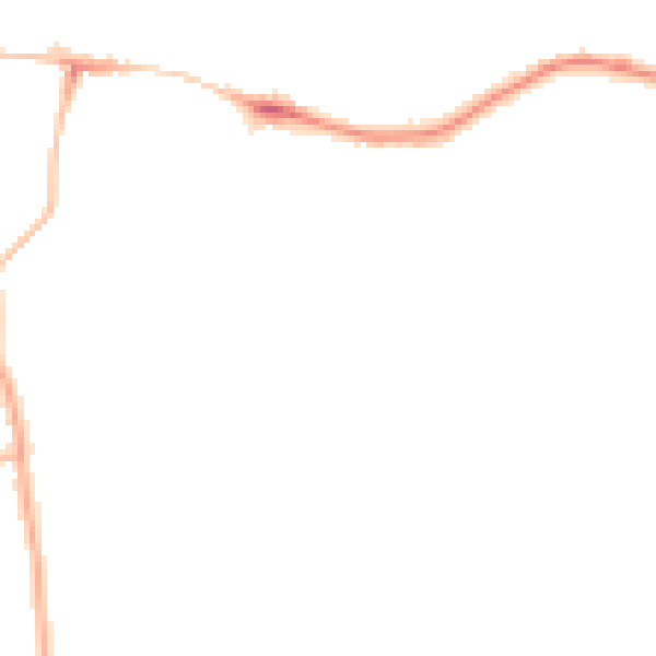 Night-time road noise heatmap for NE16 4RH