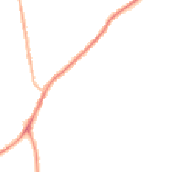Night-time road noise heatmap for NE16 5BF