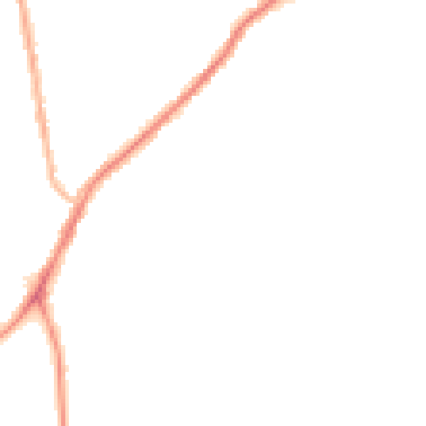 Night-time road noise heatmap for NE16 5DB