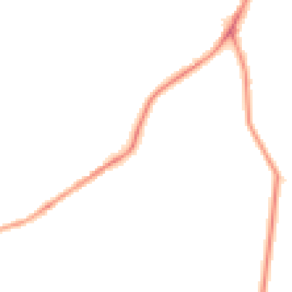 Night-time road noise heatmap for NE16 5DG
