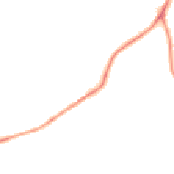 Night-time road noise heatmap for NE16 5DL