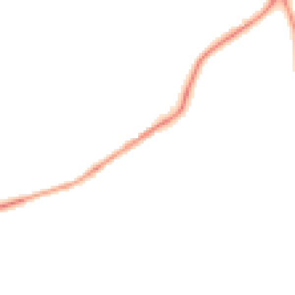 Night-time road noise heatmap for NE16 5DN
