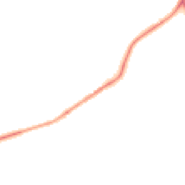 Night-time road noise heatmap for NE16 5DW