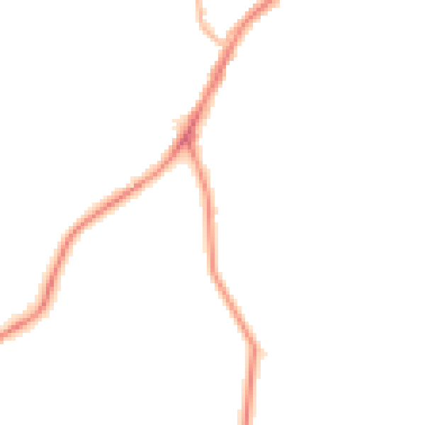 Night-time road noise heatmap for NE16 5EF