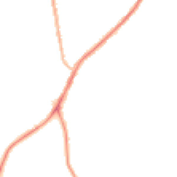 Night-time road noise heatmap for NE16 5HB