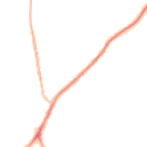 Night-time road noise heatmap for NE16 5HD