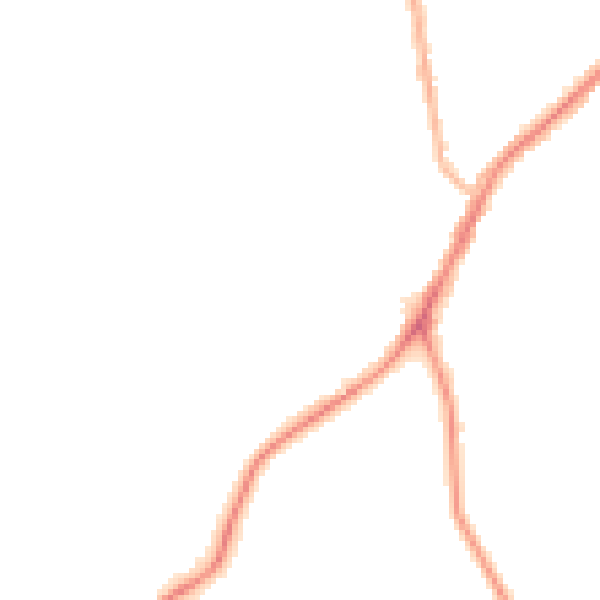 Night-time road noise heatmap for NE16 5LB