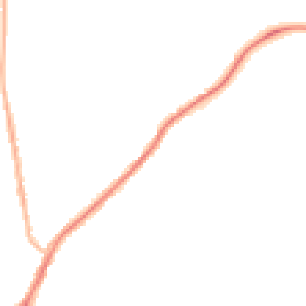 Night-time road noise heatmap for NE16 5LE