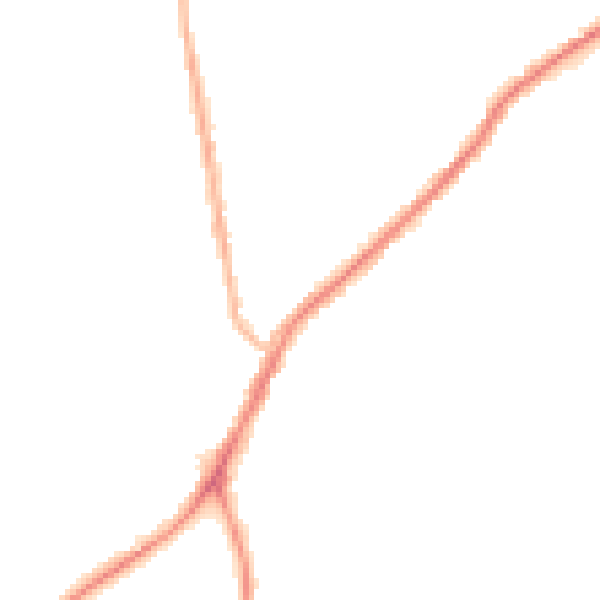 Night-time road noise heatmap for NE16 5LG