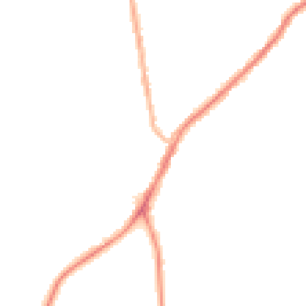 Night-time road noise heatmap for NE16 5LS