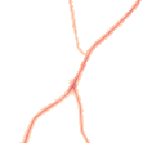 Night-time road noise heatmap for NE16 5LT