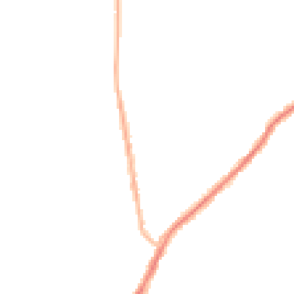 Night-time road noise heatmap for NE16 5ND