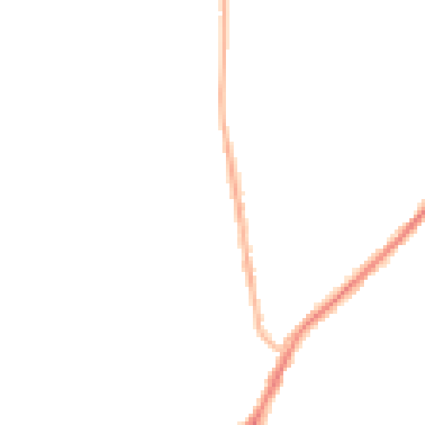 Night-time road noise heatmap for NE16 5NG