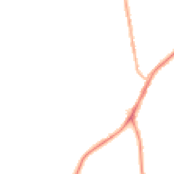 Night-time road noise heatmap for NE16 5PU