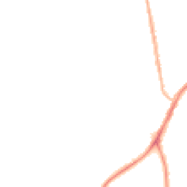 Night-time road noise heatmap for NE16 5PX